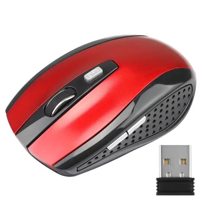 Souris de jeu optique sans fil réglable, ug I, 2.4G, 6 boutons, ordinateur portable, ordinateur port