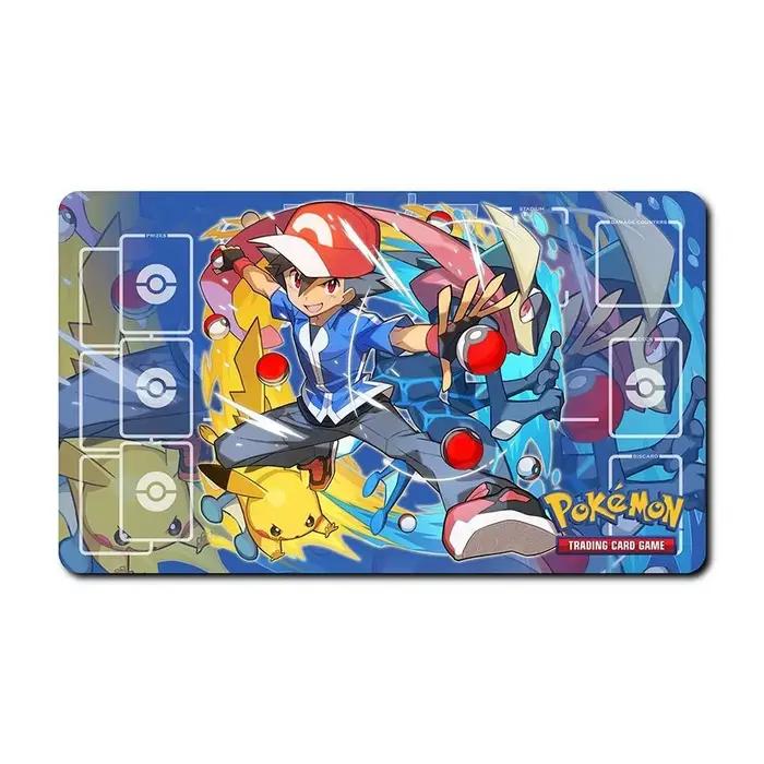 Tapis de jeu de cartes Pokémon, tapis de cartes PTCG avec Alolan Lillie Emma Mallow Lana Sophocles
