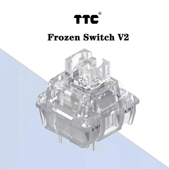 TTC commutateur congelé V2 clavier mécanique commutateurs silencieux 3 broches linéaire 39gf rvb Tra