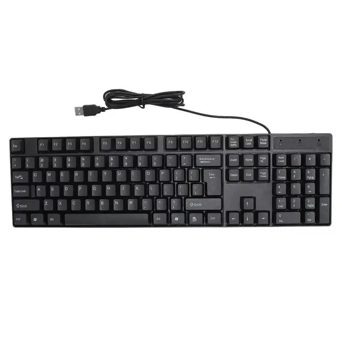 104 touches USB clavier filaire anglais/russe/espagnol/français langue conception ergonomique clavie