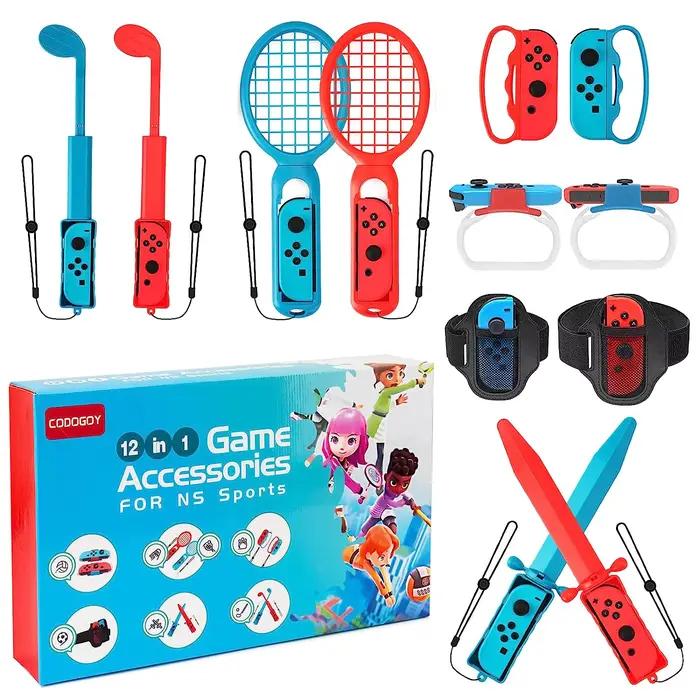 Ensemble d'accessoires de sport pour Switch NS, kit d'accessoires de sport, compatible avec Switch O