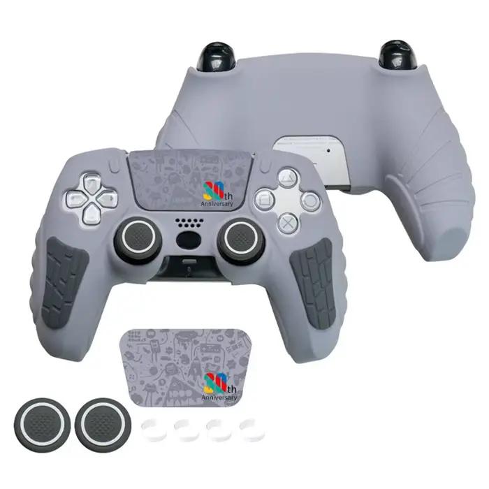 Coque en silicone pour manette PS5 édition limitée 30e anniversaire avec autocollant tactile pour co