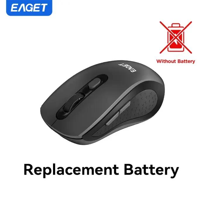 Eaget-Souris sans fil Bluetooth 5.2, aste, batterie de remplacement, 1600 ug I, clic silencieux, ord
