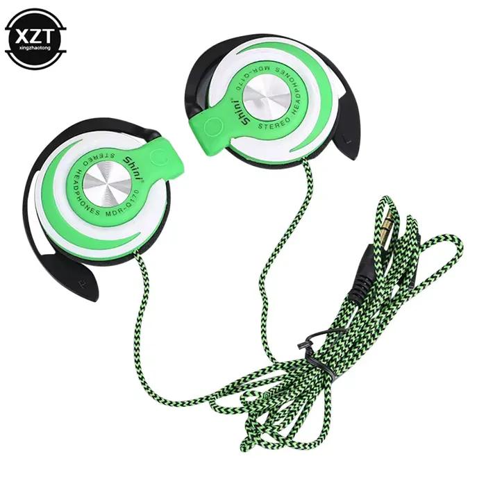 Haute qualité 3.5mm casque filaire HIFI basse lourde casque sur l'oreille réglable crochet d'oreille