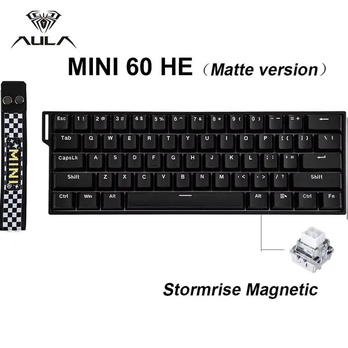 AULA Mini60 HE/Pro/Max 60% clavier à interrupteur magnétique rvb Tri Mode clavier mécanique sans fil