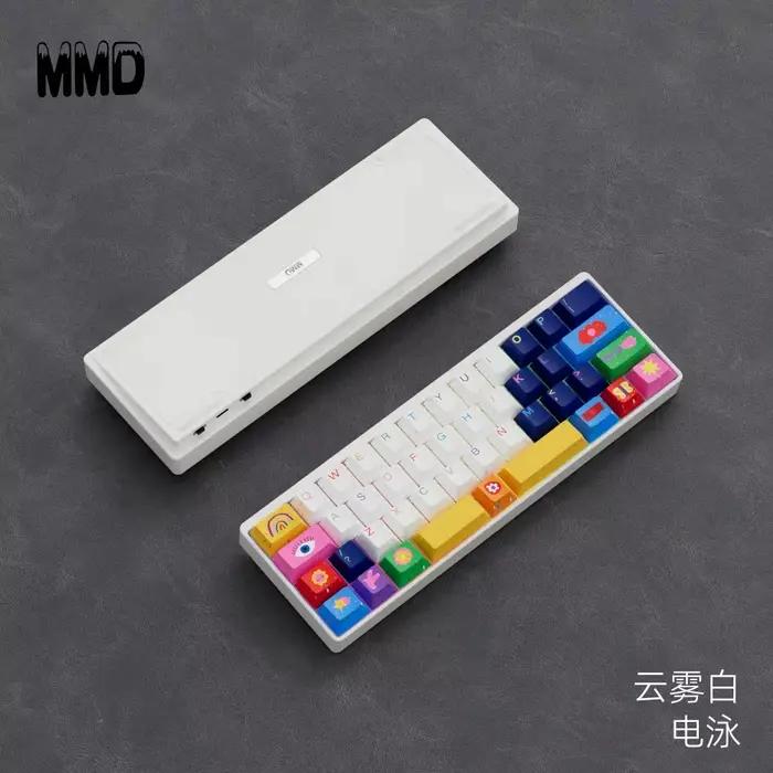 Clavier mécanique MMD KM40 sans fil, tri-mode, hot-swap, RGB, personnalisable, disposition 40%, coqu