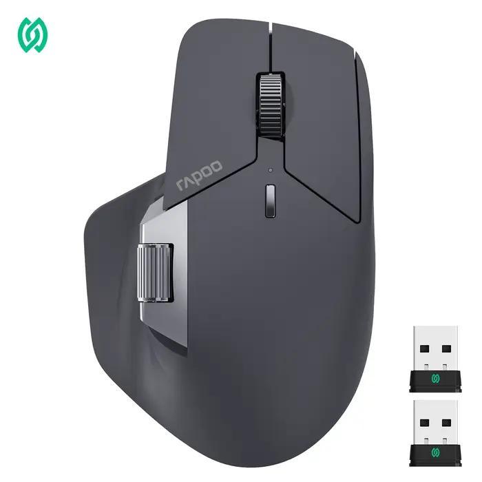 Rapoo – souris sans fil MT760PRO, NearLink + Bluetooth 5.0, multi-appareils, 12000 DPI, taux d'orien