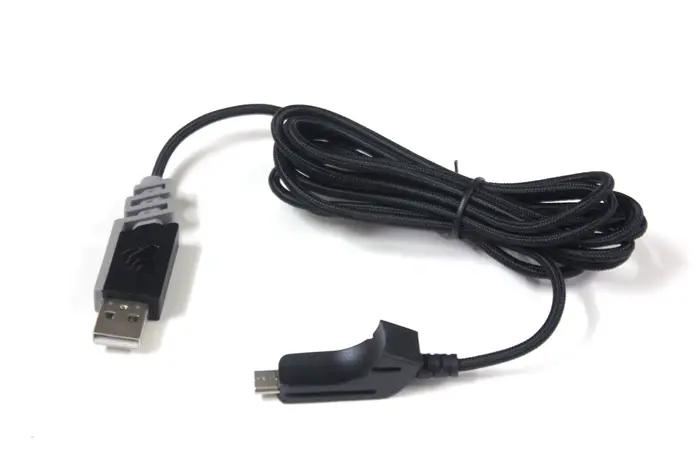 Câble de chargement USB, ligne tressée en Nylon Durable pour souris de jeu sans fil Corsair Harpoon 