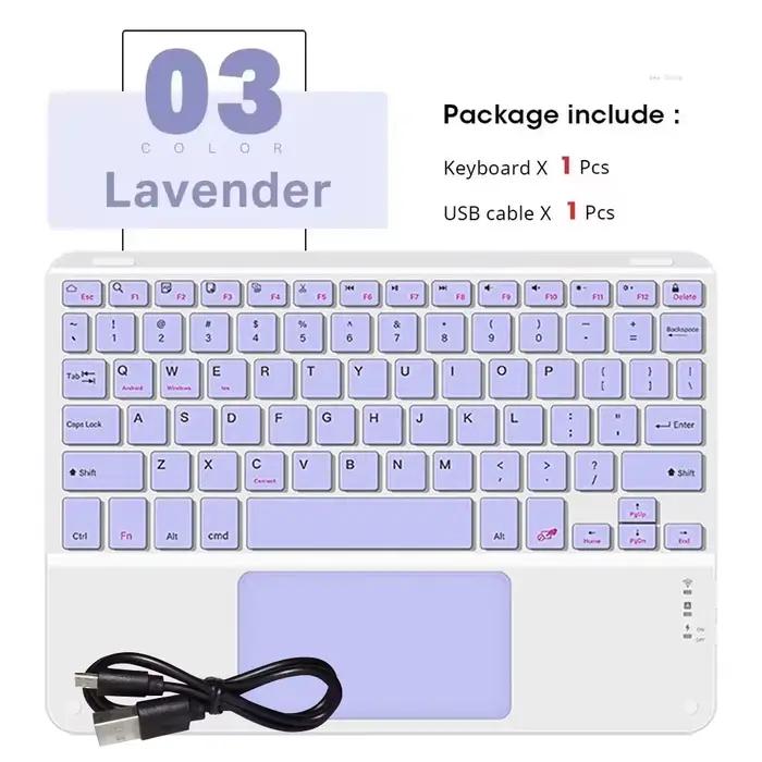 Nouveau clavier sans fil Bluetooth silencieux 2025 avec souris pour Android, iOS, Windows, iPad, tab