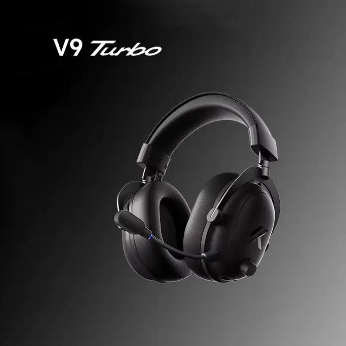 MCHOSE V9 Turbo casque de jeu de charge sans fil sur l'oreille quatre modes avec Microphone casque E