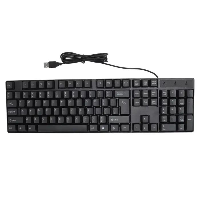 104 touches USB clavier filaire anglais/russe/espagnol/français langue conception ergonomique clavie