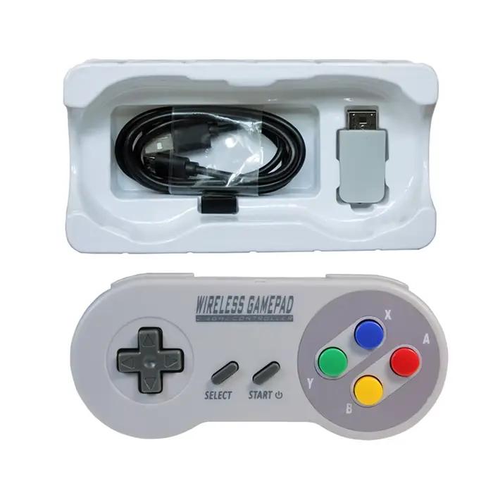 Manette de jeu sans fil 2.4GHz, 1 pièce, contrôleur, joystick, pour Console Nintendo NES & SNES clas