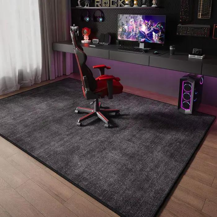 Tapis de jeu hexagonal néon VIKAMA, tapis de sol antidérapant de grande taille, anti-bruit, compatib