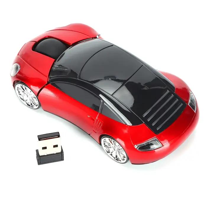 Souris sans fil intelligente en forme de voiture, Portable, 2.4G, avec récepteur USB, pour bureau, o