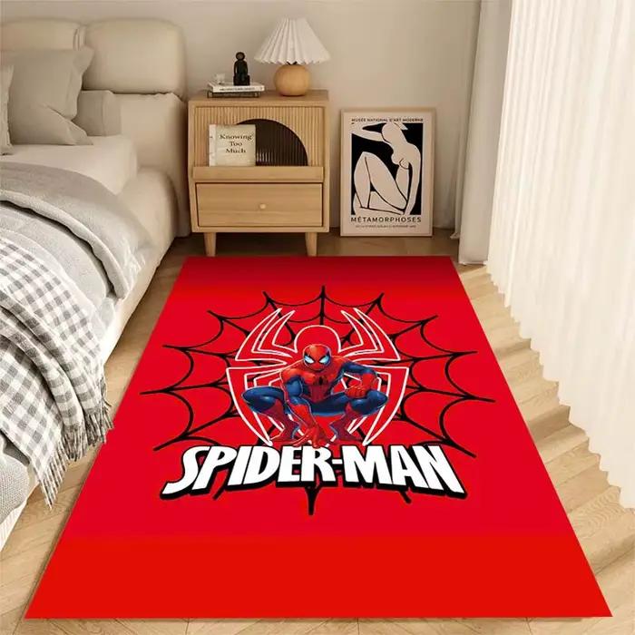 Tapis personnalisable Spider-Man : Wall-Crawler, grand tapis de sol antidérapant et lavable, idéal p