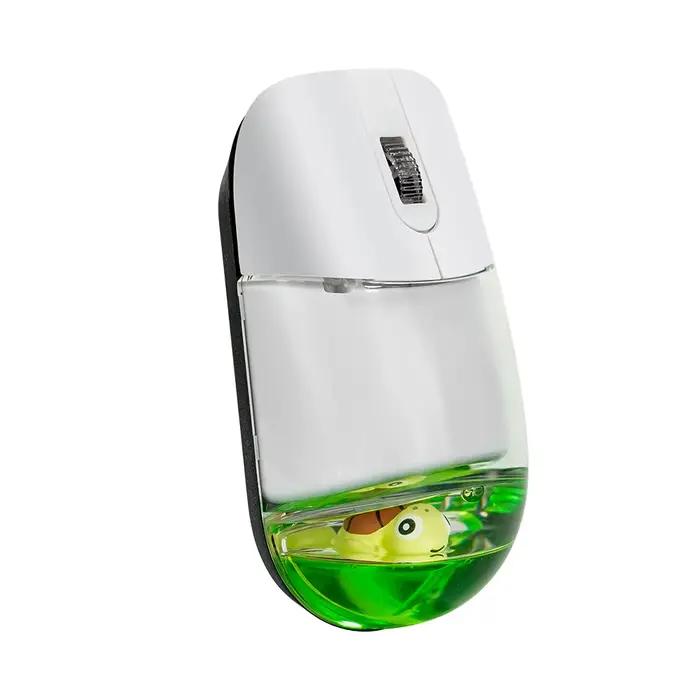 Frutiger Aero mignon flottant océan Animal poupée sans fil Aqua liquide souris 2.4G et Bluetooth sou
