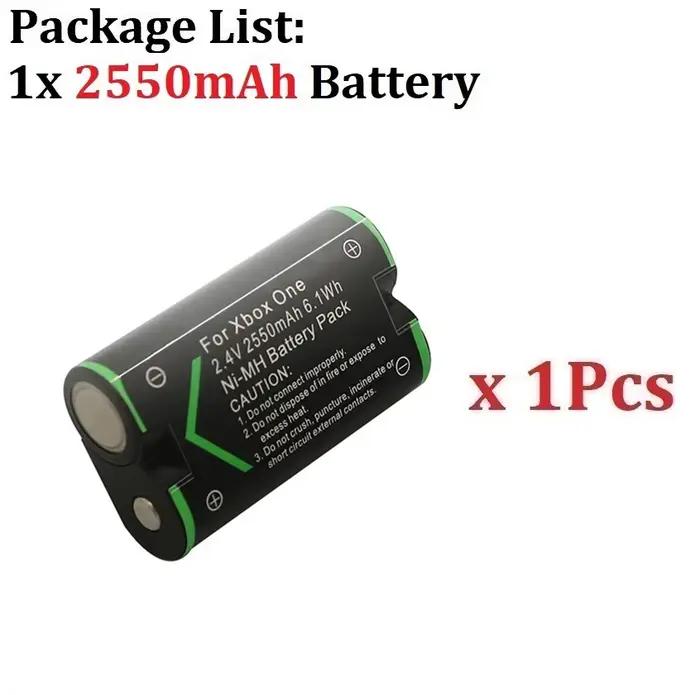 Batterie rechargeable 2550mAh pour Xbox One Xbox One X Xbox One S Xbox One Elite batterie de contrôl