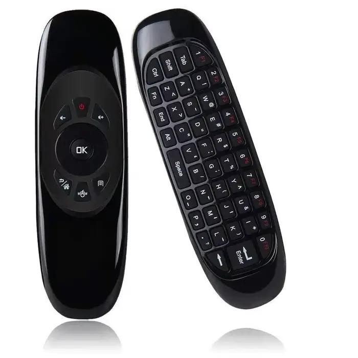 C120 Air Souris Mini Clavier Souris Somatosensorielle Gyroscope Double-Face Télécommande pour PC And