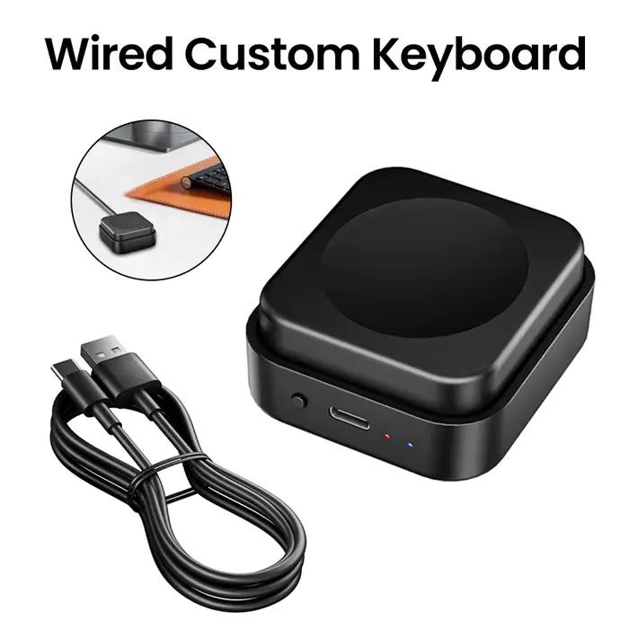 Clavier de jeu universel tri-mode pour bureau, touches de raccourci personnalisables, boutons de rég