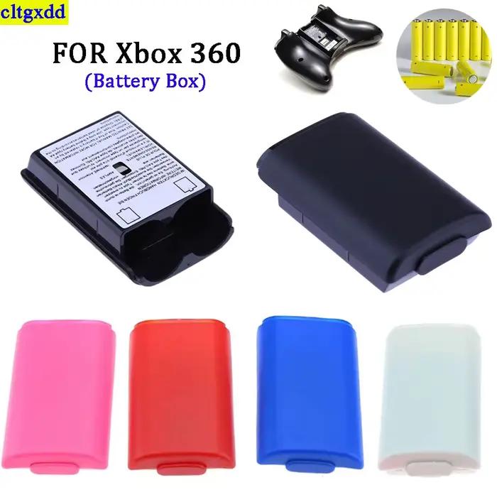 Boîtier de batterie aste noir et blanc pour manette sans fil Xbox 360, boîte de rangement pour docum