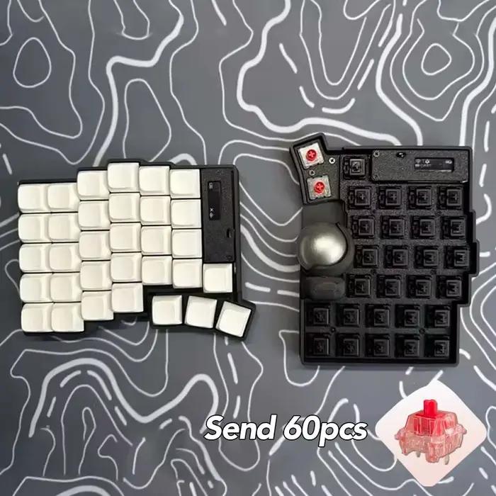 Keyball 39/44/61 Kit de clavier fendu avec écran OLED Trackball personnaliser bricolage Kit de clavi
