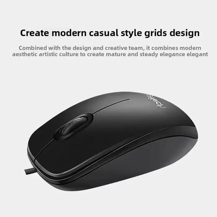 Souris filaire Logitech M100R, noire, de la série M, offre un support fiable pour une utilisation à 