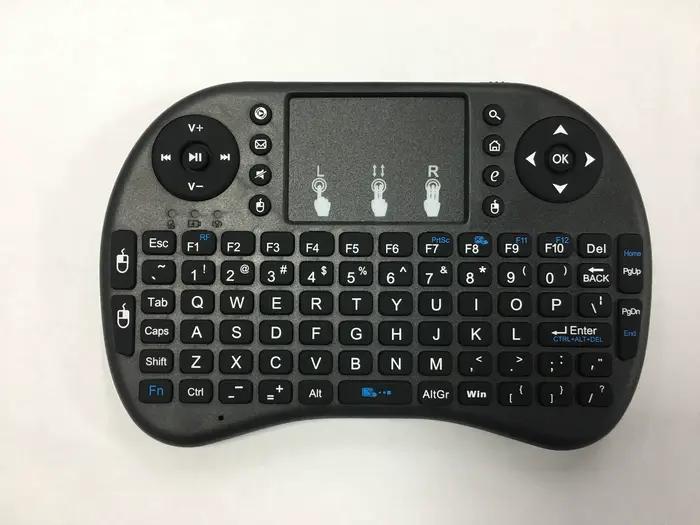 Air Mouse rétro-éclairé Mini clavier sans fil Azerty langue française avec pavé tactile PC TV Box RG