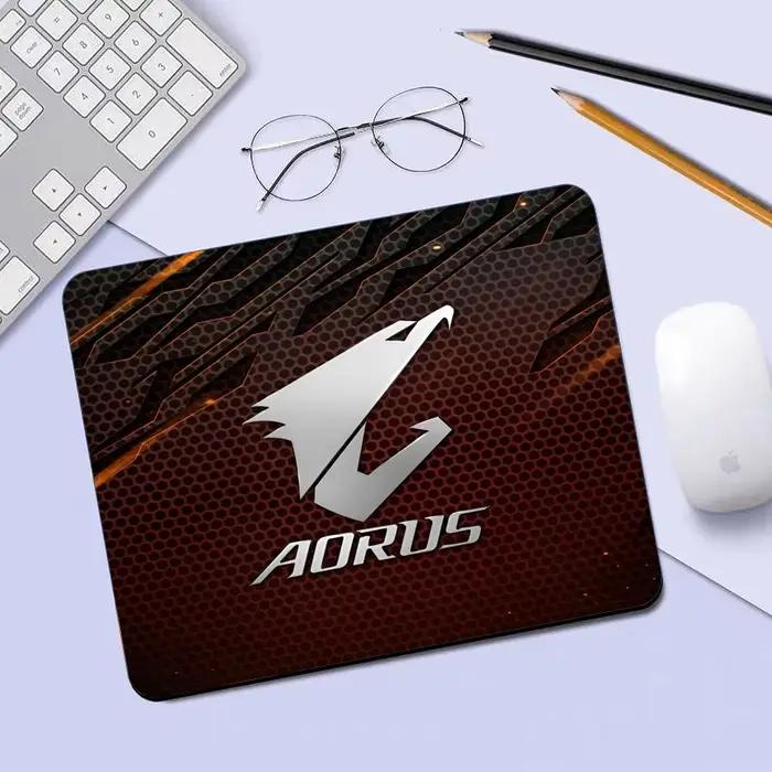 Beau tapis de souris GIGABYTE AORUS tapis de souris de jeu petit tapis de souris pour PC Gamer décor