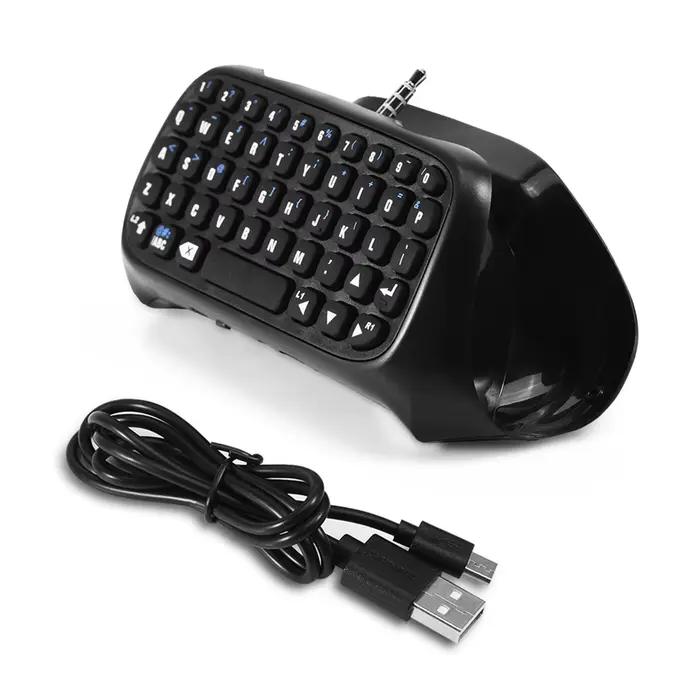 Mini clavier de jeu sans fil Bluetooth, mini clavier de chat pour manette PS4, mini clavier sans fil