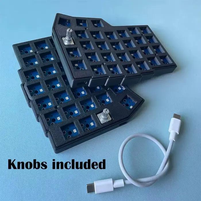 Borne Corne 4 × 6 disposition 2 boutons clavier fendu VIAL58 ergonomie clavier mécanique échangeable