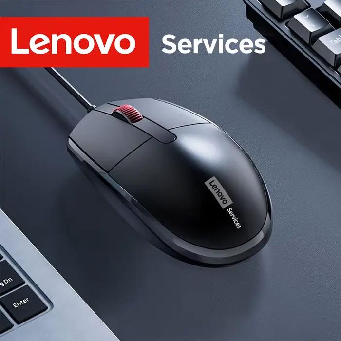 Souris filaire silencieuse Lenovo M280 pour le bureau, la maison et les entreprises, filaire USB, co