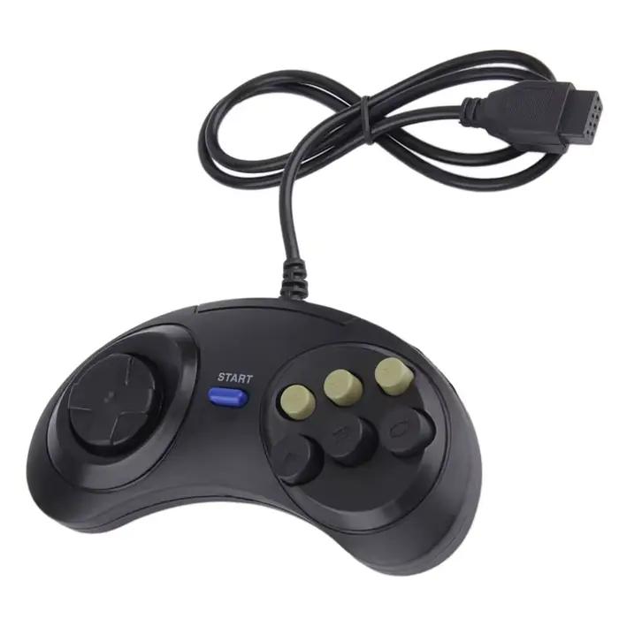 Manette de jeu filaire classique pour SEGA MD2 PC, contrôleur de poignée, 6 boutons, discreMega Driv