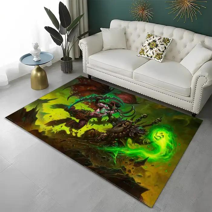 WOW-Tapis de jeu World of Warcraft Gamer HD Lea pour la maison, le salon, la chambre à coucher, le c