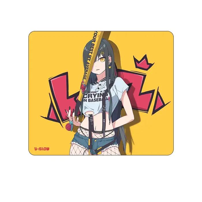 D-GLOW【LIZ】 Tapis de souris Litchi Smooth pour les jeux, adapté aux souris de jeu de style neutre