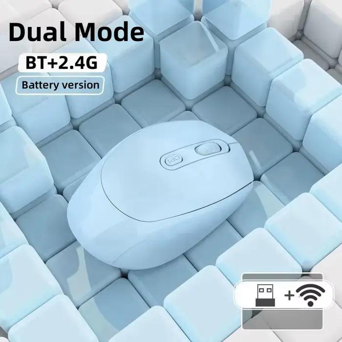 Souris sans fil Bluetooth 2.4G, batterie double Mode, 1600 DPI, pour jeu, Macbook, tablette, ordinat