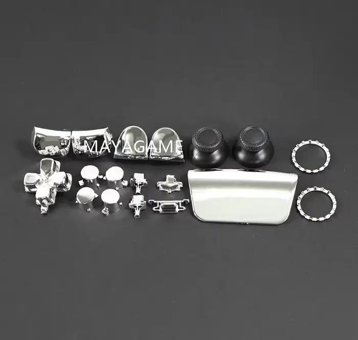Boutons chromés pour manette PS5 v1.0, joysticks, capuchons de joystick, boutons L1 R1 L2 R2, bouton