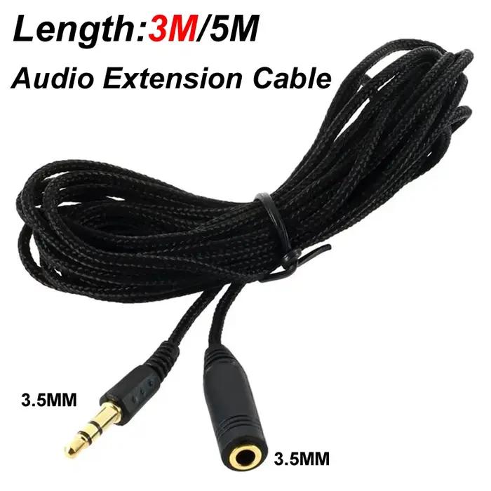 5m/3m/câble d'extension casque 3.5mm Jack mâle à femelle 3.5mm câble AUX Audio stéréo rallonge écout