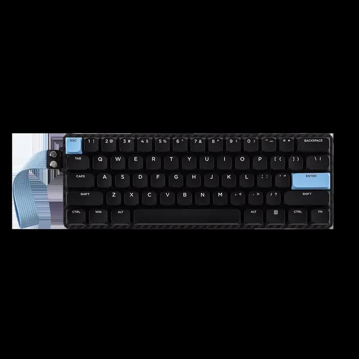 EPOMAKER Carbon60 60% QMK/VIA ANSI VIA filaire/Bluetooth 5.0/2.4GHz clavier mécanique Portable sans 