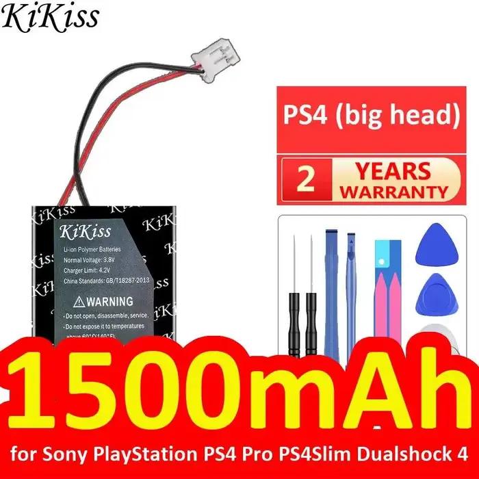 Batterie de manette de jeu 1500mAh pour Sony Playstation pour PS4 Pro PS4Slim Dualshock 4 Big Head