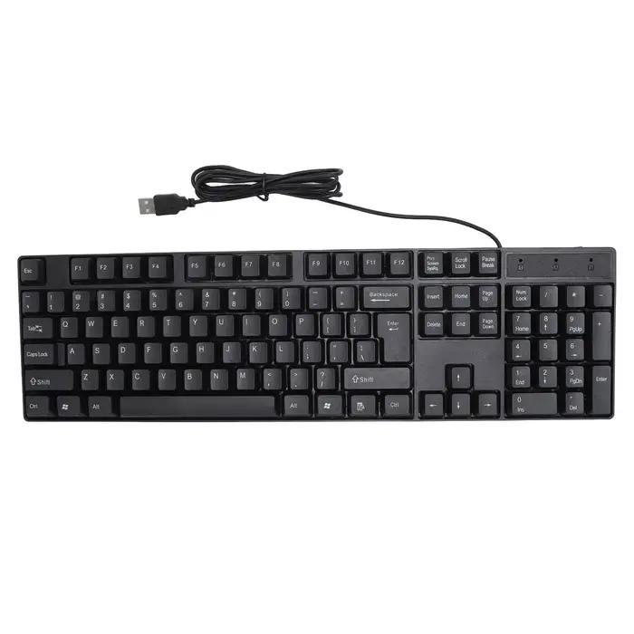Clavier filaire USB 104 prédire, anglais, russe, espagnol, français, design ergonomique, clavier de 