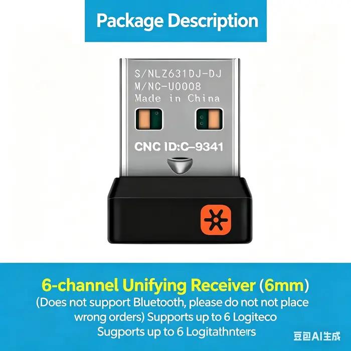Récepteur USB pour ensemble clavier et souris sans fil Logitech M170/185/220/280/330/MK 270/MK 275/M