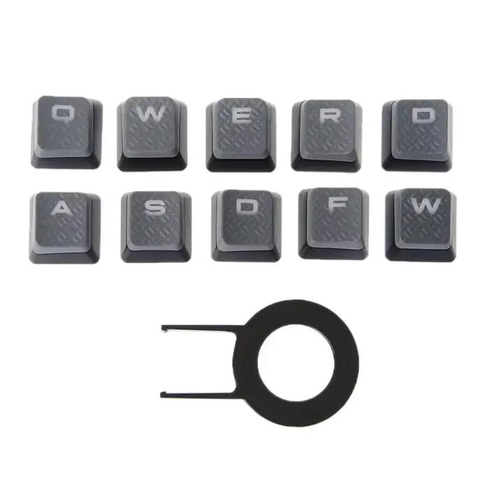 Jeu de capuchons de touches RGB personnalisables, 10 pièces, pour claviers mécaniques de jeu Corsair