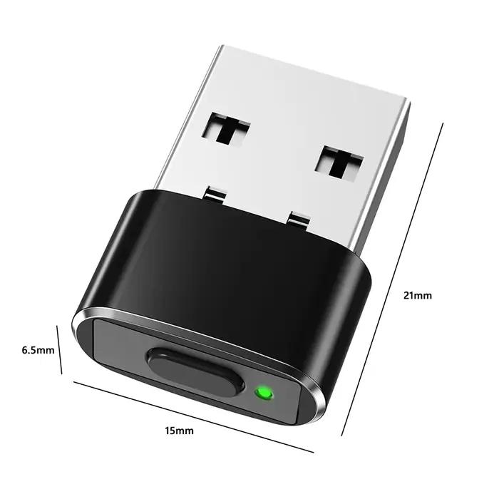 Souris Jiggler indétectable, simulateur de mouvement de souris virtuelle avec interrupteur marche/ar