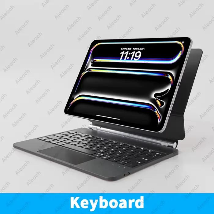 Clavier magique Bluetooth pour iPad, avec pavé tactile multi-touch, magnétique, pour Pro 13 11 M4/ 1