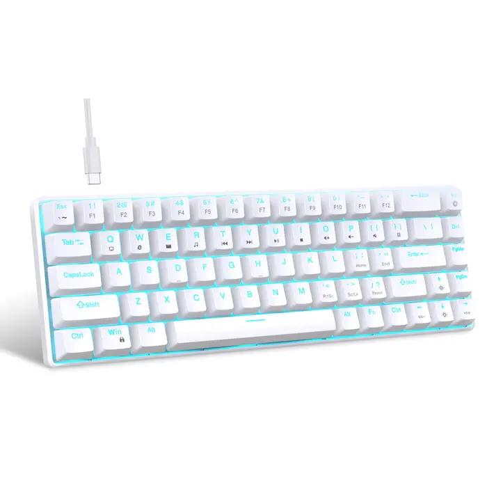 Clavier mécanique ergonomique rétro4.2 RVB LED, clavier de jeu remplaçable à chaud, interrupteur ble