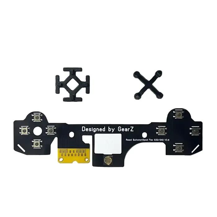Kit de boutons pour manette PS5 GEARZ, D-Pad tactile personnalisé, kit de micro-interrupteurs mécani