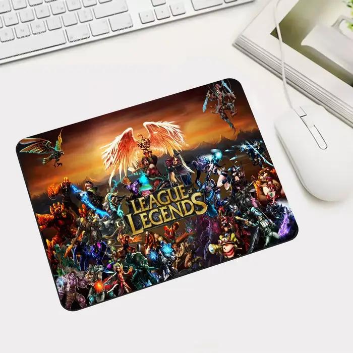 Tapis de souris League of ATIONS End média, accessoires Gamers, table pour Gamer, configuration, déc