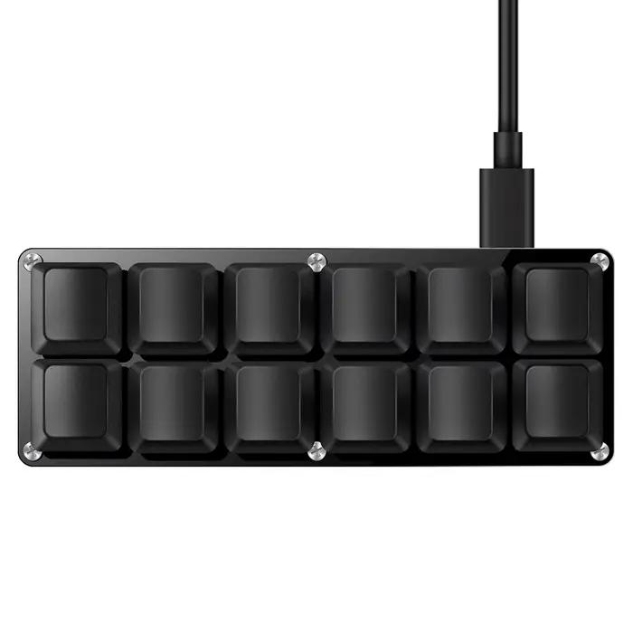 Clavier USB filaire SAYODEVICE 12 touches, mini clavier de raccourcis pour le travail de bureau, mac