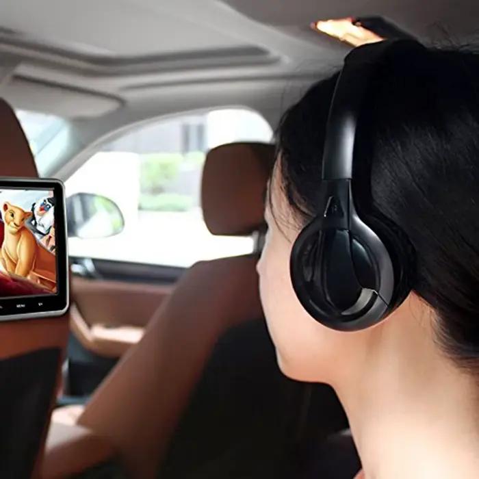 Casque sans fil infrarouge IR, casque stéréo pliable pour voiture, casque audio pour intérieur et ex