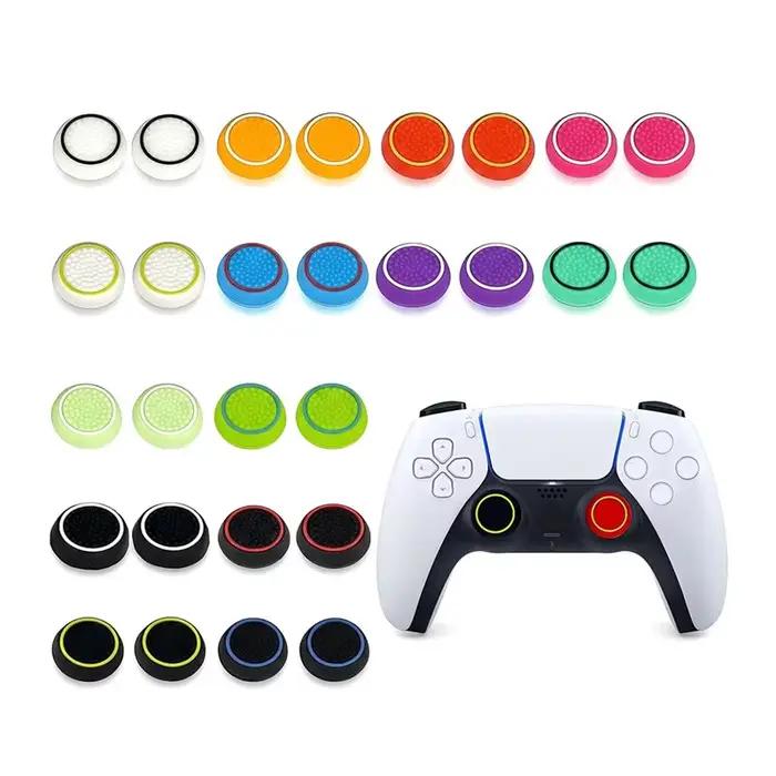 Pour PS4/Pour PS5 Compatible 28 Pièces Grips de Manette en Silicone & Capuchons de Joystick Antidéra